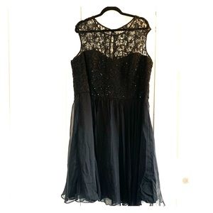 Black Cocktail Dress- Plus size